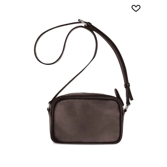 Courreges Reedition leather camera crossbody bag unisex chocolate small - Picture 2 of 14